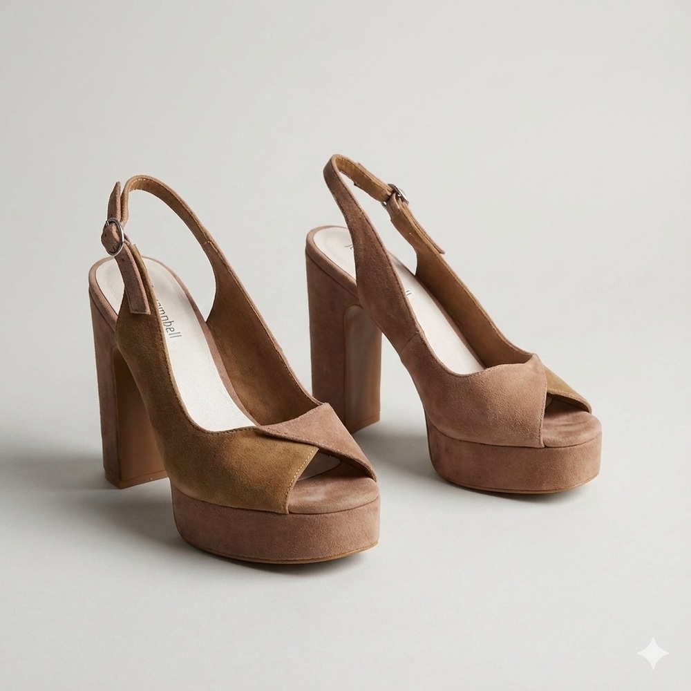 Jeffrey Campbell Suede Platform Heels Size 8.5